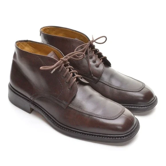 Men Avitto Brown Norwegian Split Toe Chukka Boot 8 M ZB 238 Split-toe Norwegian Derby Boots – ZONKEY BOOT main image 2